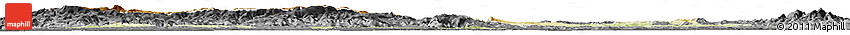 Physical Horizon Map of Cluj, darken, desaturated