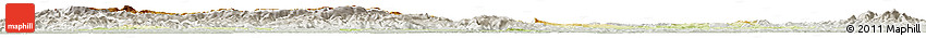Physical Horizon Map of Cluj, lighten, semi-desaturated