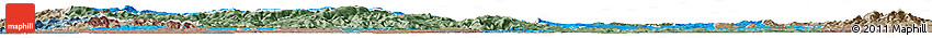 Political Horizon Map of Cluj, semi-desaturated
