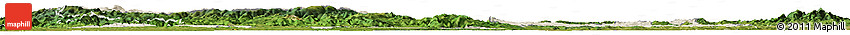 Shaded Relief Horizon Map of Cluj, satellite outside