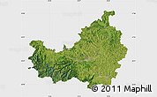 Satellite Map of Cluj, single color outside