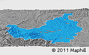 Political Panoramic Map of Cluj, desaturated