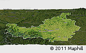 Satellite Panoramic Map of Cluj, darken