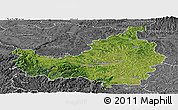 Satellite Panoramic Map of Cluj, desaturated