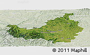 Satellite Panoramic Map of Cluj, lighten