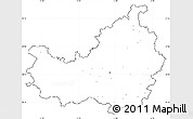 Blank Simple Map of Cluj, cropped outside, no labels