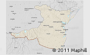 Shaded Relief 3D Map of Constanta, desaturated