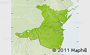 Physical Map of Constanta, lighten