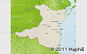 Shaded Relief Map of Constanta, physical outside