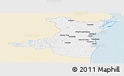 Classic Style Panoramic Map of Constanta, single color outside