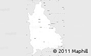 Silver Style Simple Map of Dîmbovita