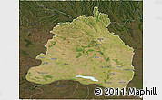 Satellite 3D Map of Dolj, darken
