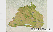 Satellite 3D Map of Dolj, lighten