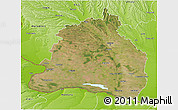 Satellite 3D Map of Dolj, physical outside