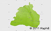 Physical Map of Dolj, single color outside