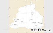 Classic Style Simple Map of Dolj, single color outside
