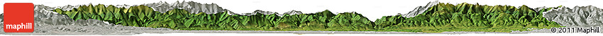 Satellite Horizon Map of Gorj, lighten, semi-desaturated