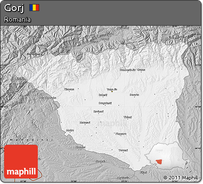 Gray Map of Gorj