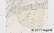 Shaded Relief Map of Gorj, lighten