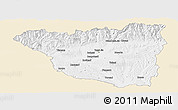 Classic Style Panoramic Map of Gorj, single color outside