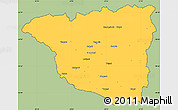 Savanna Style Simple Map of Gorj, cropped outside