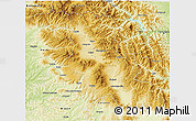 Physical 3D Map of Harghita