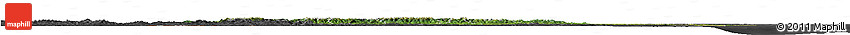 Satellite Horizon Map of Romania, darken, desaturated