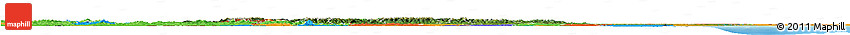 Satellite Horizon Map of Romania, political outside