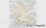 Shaded Relief 3D Map of Hunedoara, lighten, desaturated