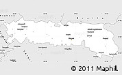 Silver Style Simple Map of Ialomita