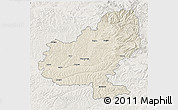 Shaded Relief 3D Map of Mures, lighten