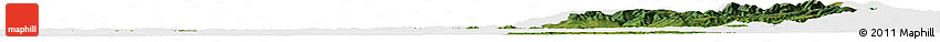 Satellite Horizon Map of Mures, single color outside