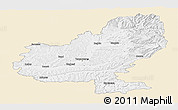 Classic Style Panoramic Map of Mures, single color outside