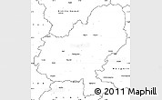 Blank Simple Map of Mures