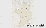 Shaded Relief 3D Map of Olt, lighten