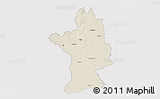 Shaded Relief 3D Map of Olt, single color outside