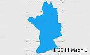 Political Simple Map of Olt, single color outside, borders and labels