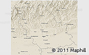 Shaded Relief 3D Map of Prahova