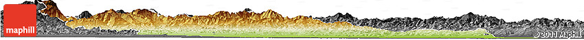 Physical Horizon Map of Prahova, darken, desaturated