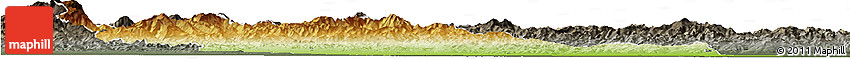 Physical Horizon Map of Prahova, darken, semi-desaturated