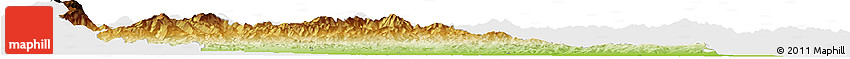 Physical Horizon Map of Prahova, single color outside