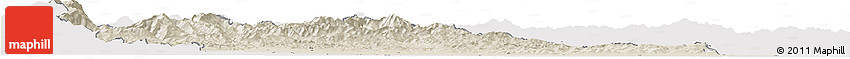 Shaded Relief Horizon Map of Prahova, single color outside