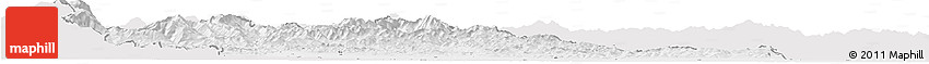 Silver Style Horizon Map of Prahova, single color outside