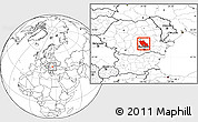 Blank Location Map of Prahova