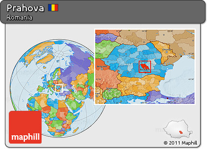 Political Location Map of Prahova