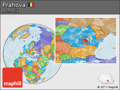Political Location Map of Prahova