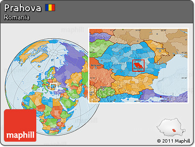 Political Location Map of Prahova