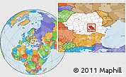 Political Location Map of Prahova, highlighted country