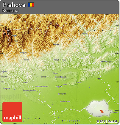 Physical Map of Prahova