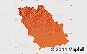 Political Map of Prahova, cropped outside